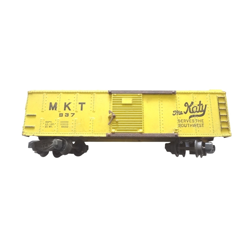 Vintage American Flyer HO Gauge MKT 937 Katy Boxcar Yellow AC Gilbert Co